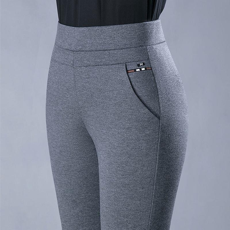 Athena - Stylové elastické kalhoty s vysokým pasem pro dámy