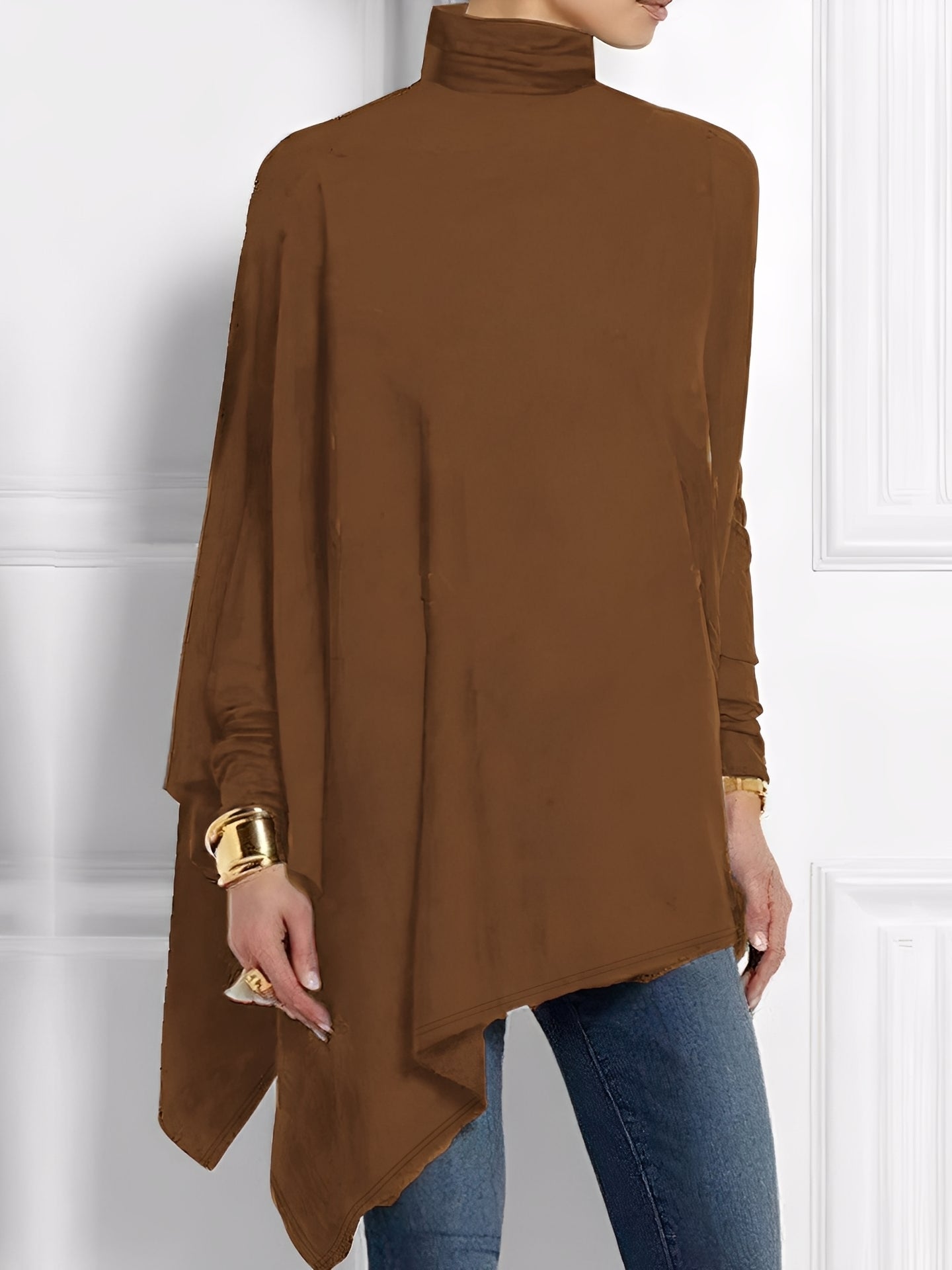 Kalysta - Stylové asymetrické Fleece-Oberteil pro ženy