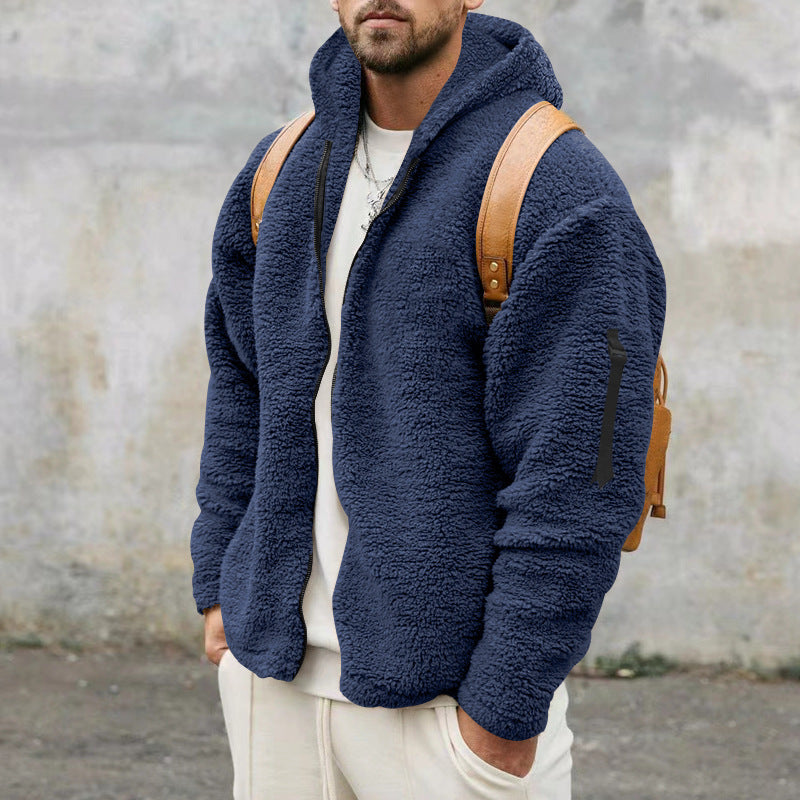 Azurová - Teplá fleece bunda