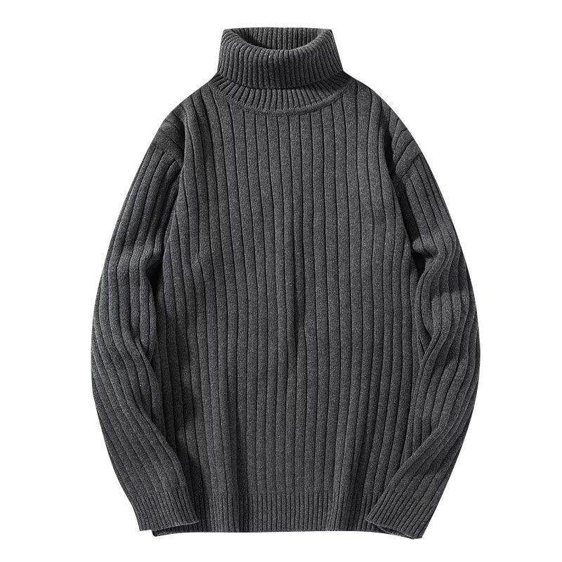 Vincenzo - Elegantní Svetr s Vysokým Límcem z Merino Vlny