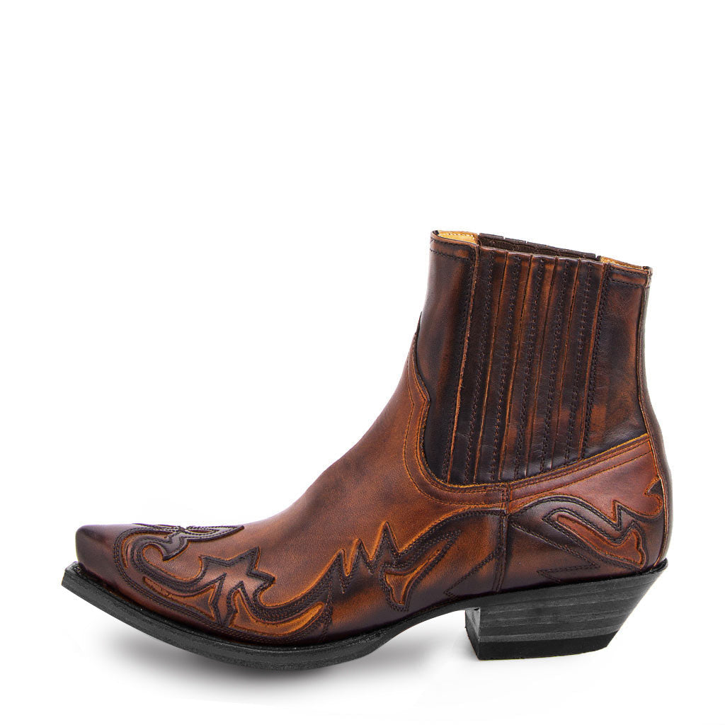 Geraldine - Retro-Cowboystiefel z Lederu pro ženy