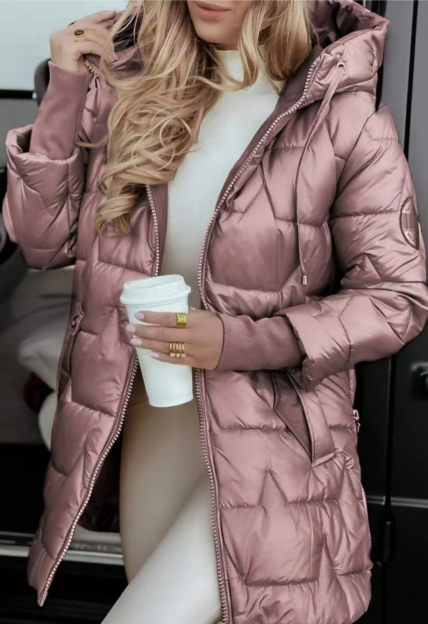 Georgetta - Stylová péřová bunda s kapucí pro ženy