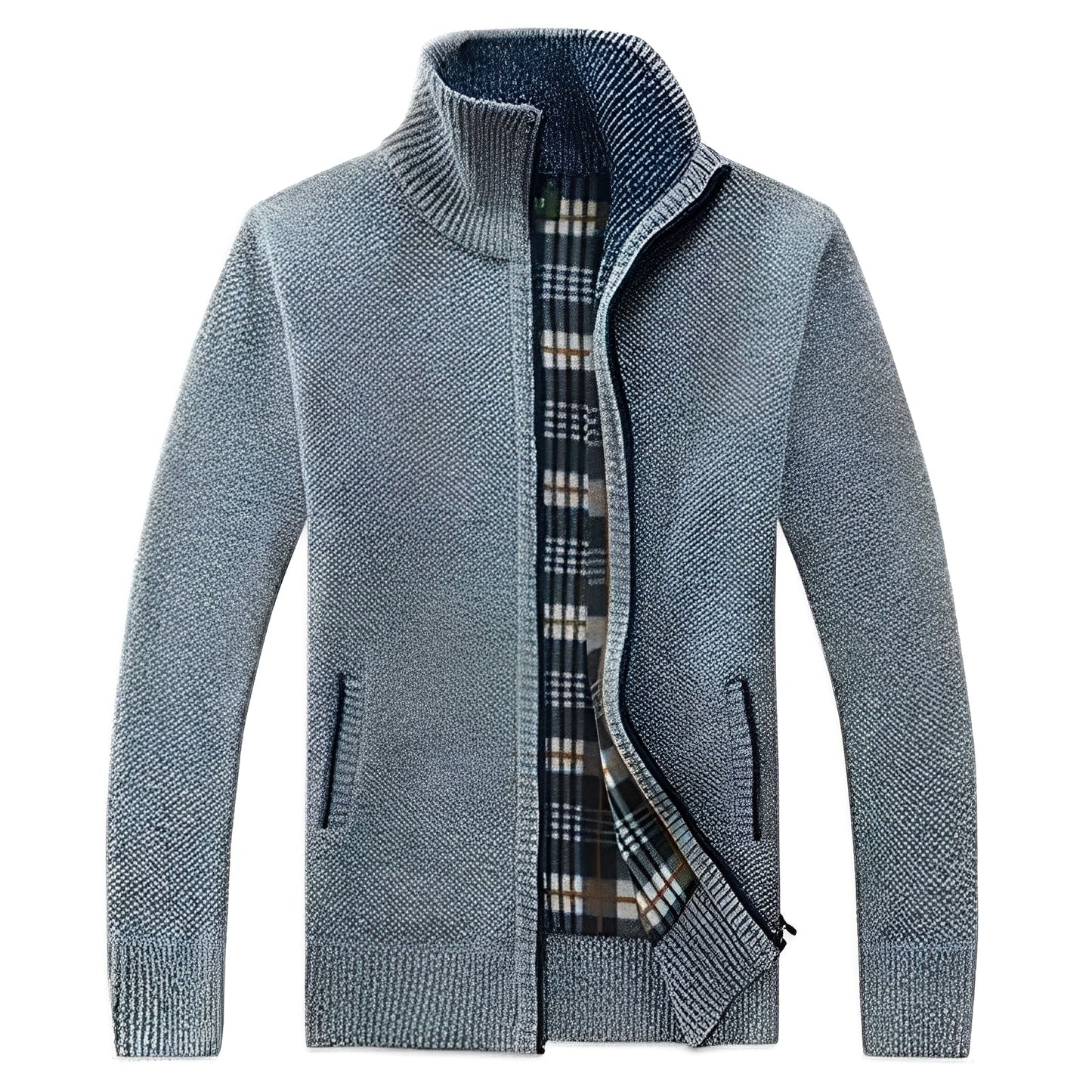 Malinda - Stylový cardigan s měkkou fleece podšívkou pro muže