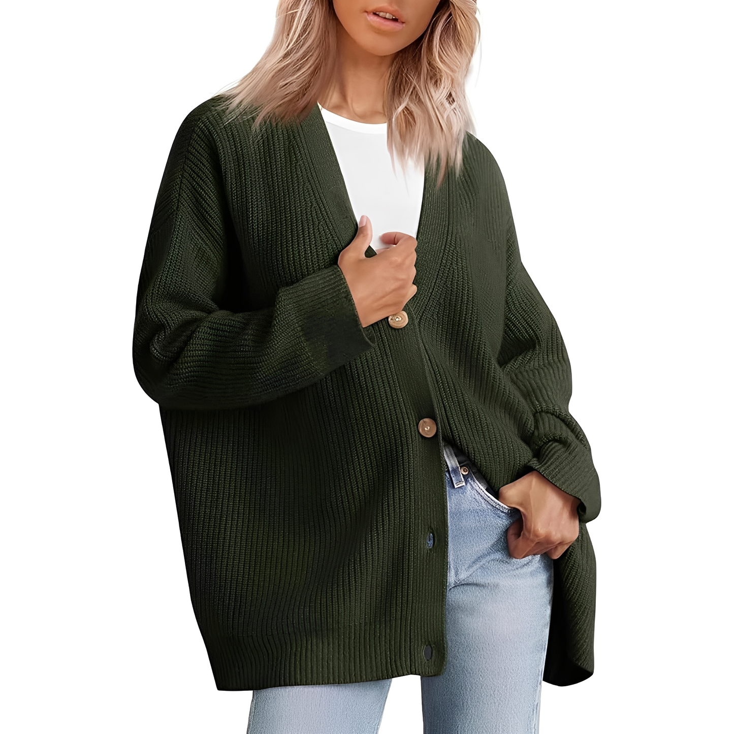 Christal - Ležérní oversize cardigan pro ženy