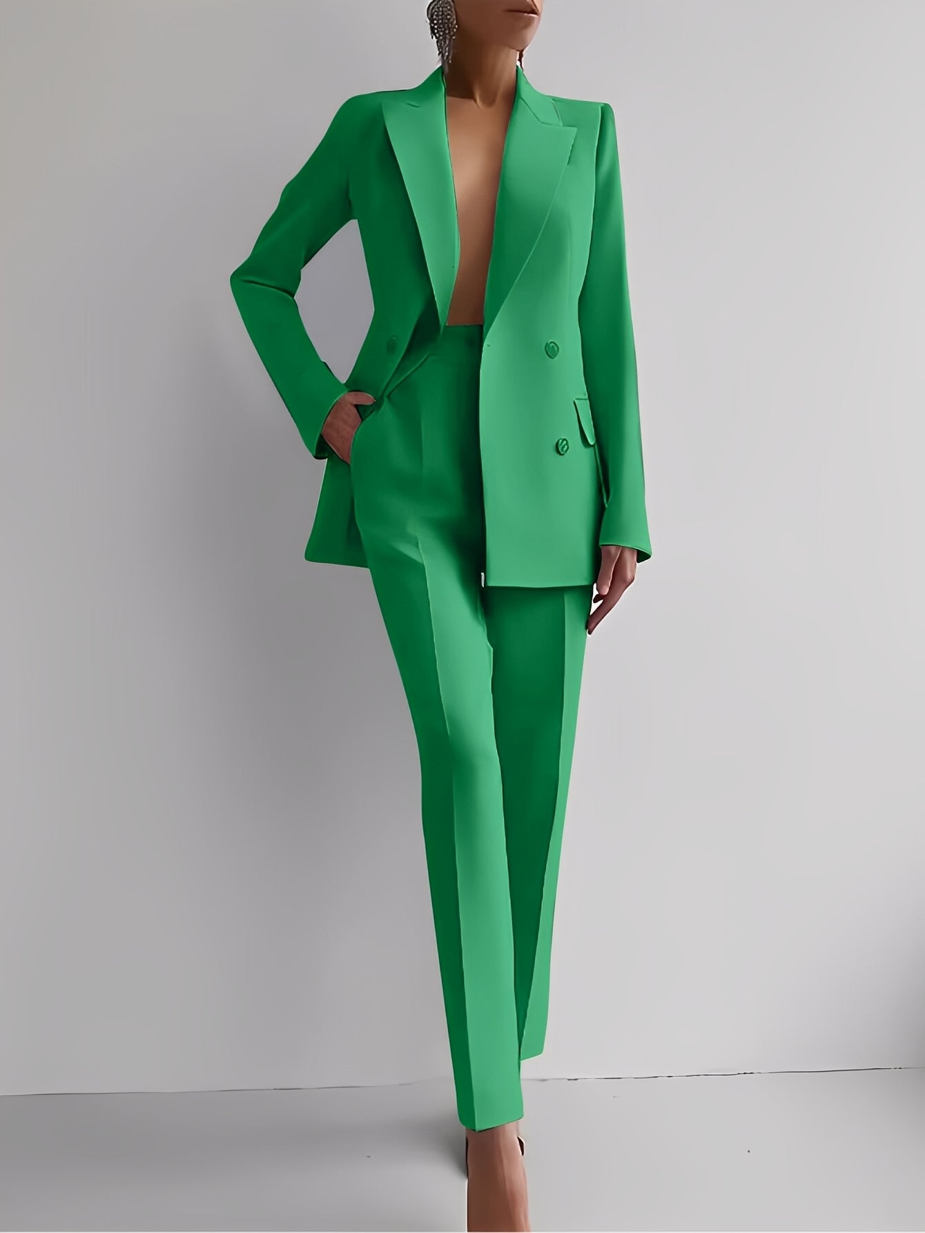 Nydia - Formální slim-fit souprava saka a kalhot pro ženy