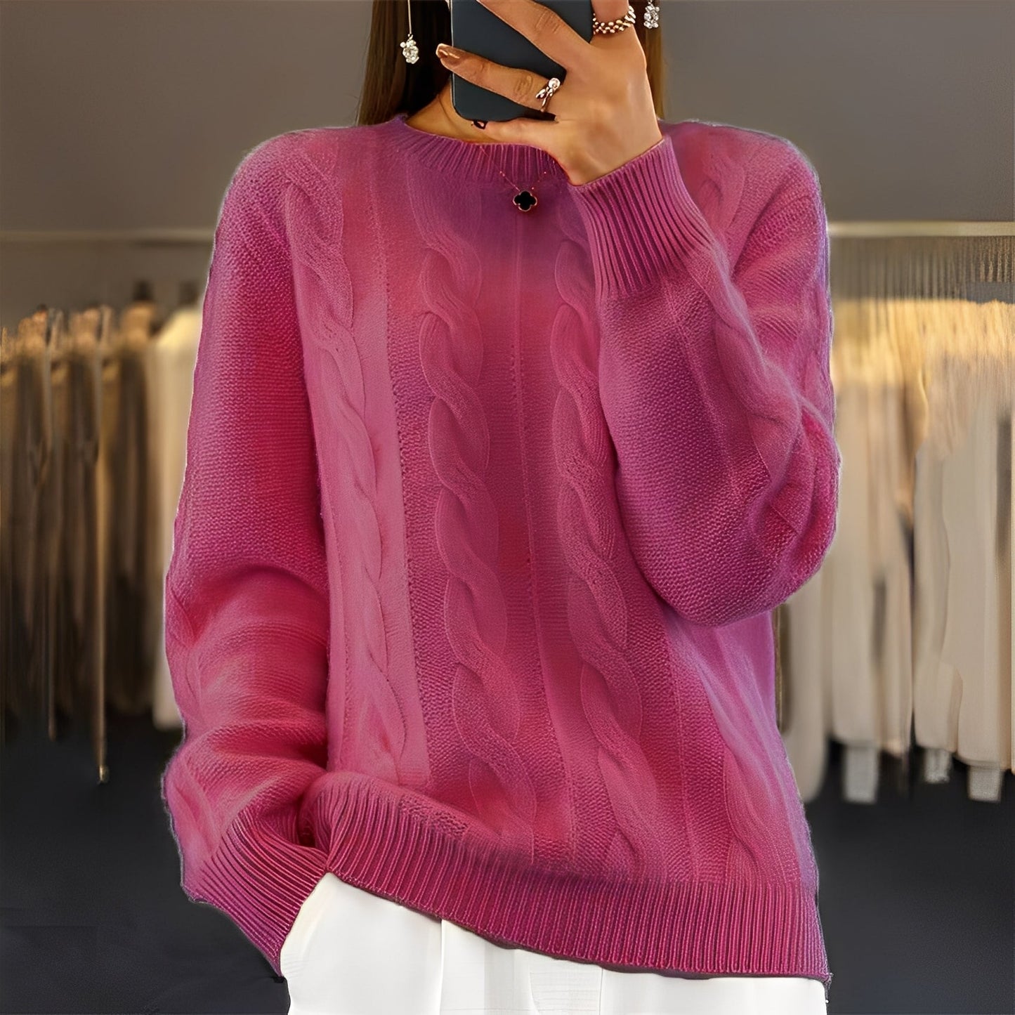 Leanne - Klasický, stylový pletený svetr pro ženy