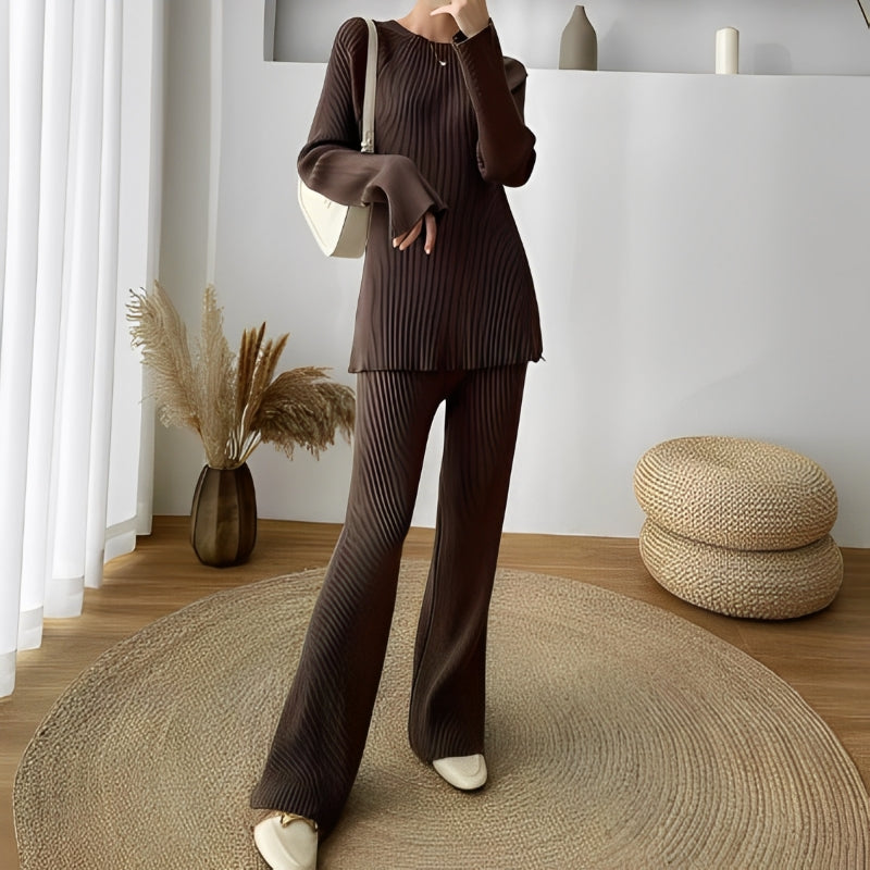 Winona - Ležérní, volně pletené outfit-sada pro dámy