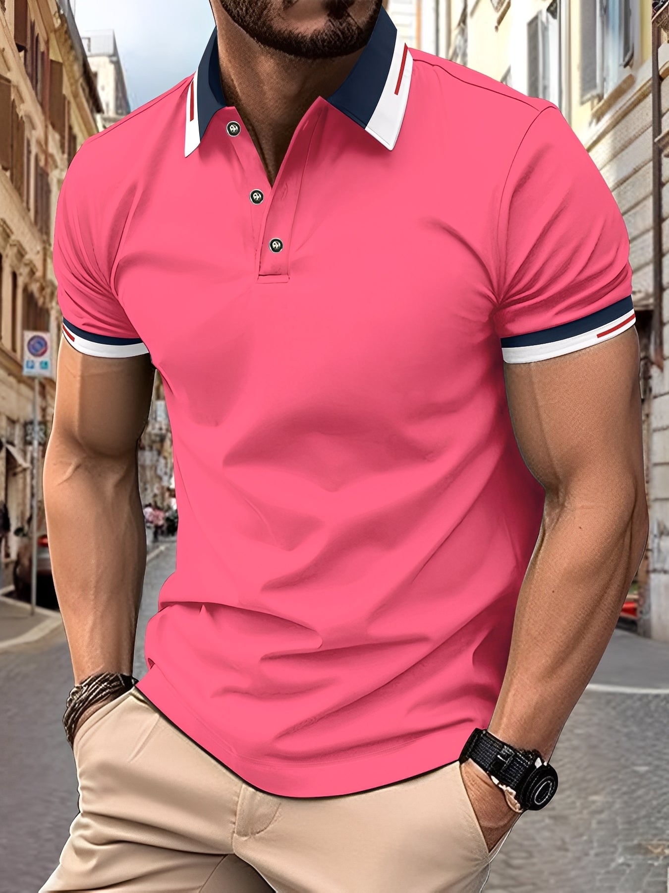 Raymund - Stylové polotriko pro muže