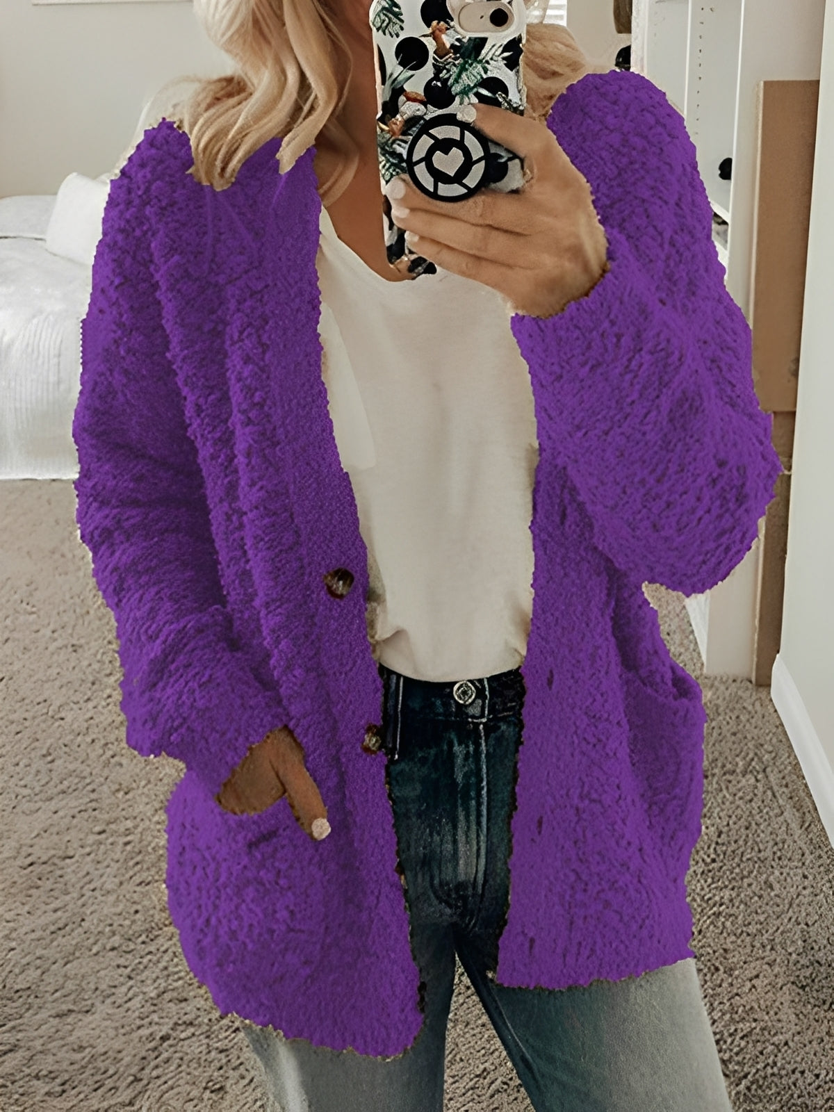 Elaine - Pohodlný volnočasový cardigan pro ženy