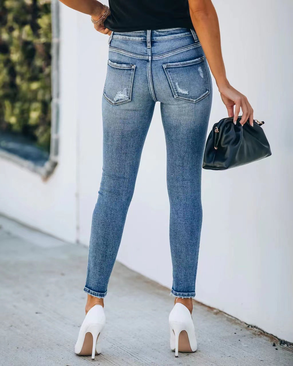 Cyrilla - Lehké Slim-Fit džíny s derkami pro ženy