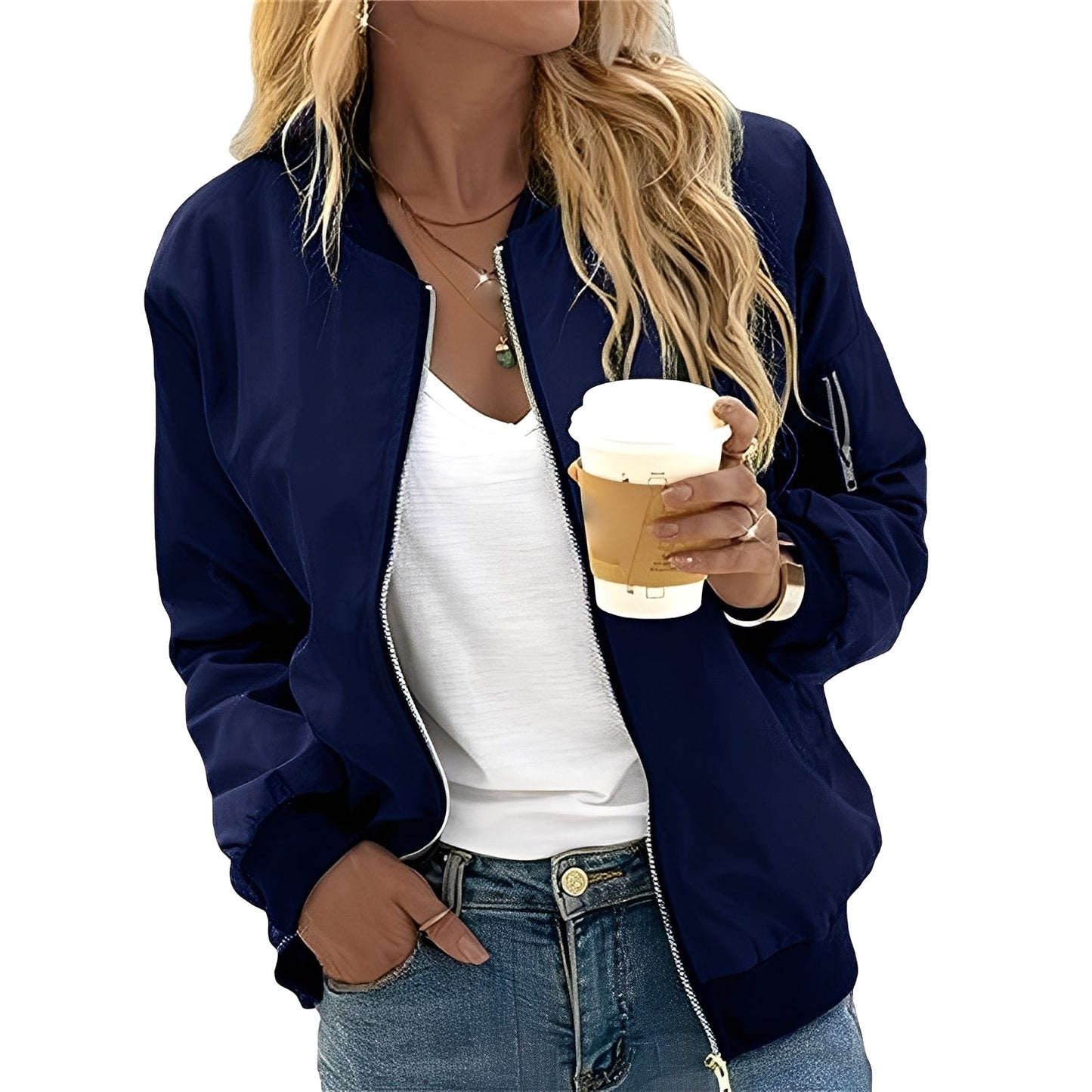 Shirlee - Neformální bomber bunda v retro stylu pro ženy