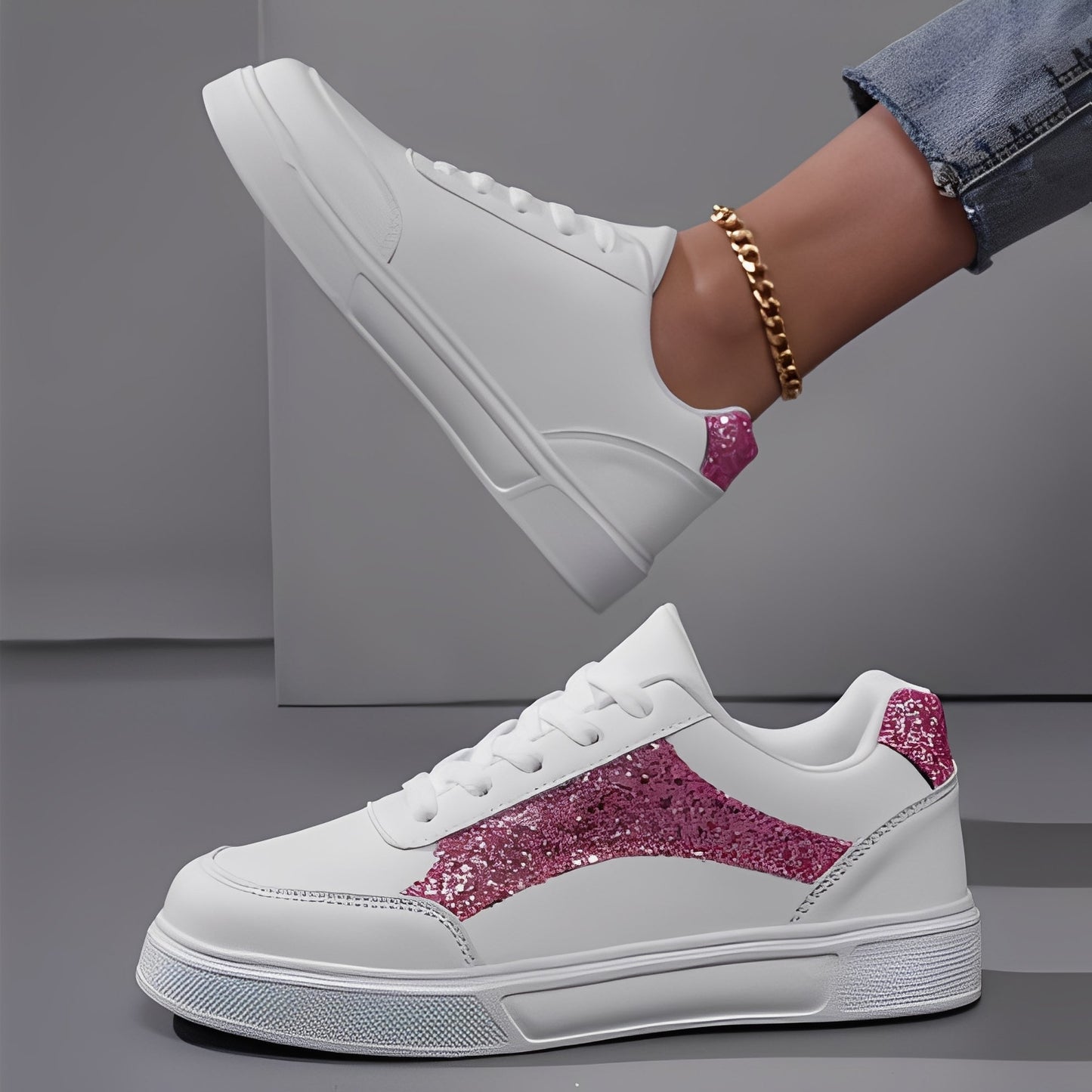 Rexanne - Stylové Sneakers z PU Kůže pro Ženy