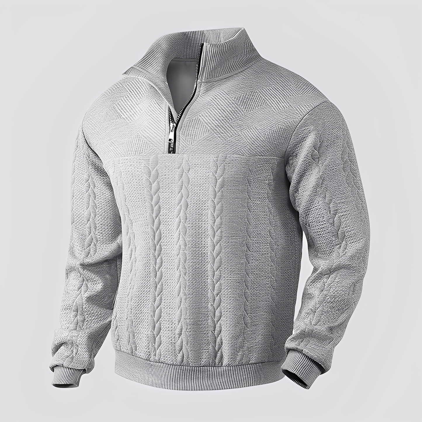 Warren - Klasický kašmírový svetr s zipem pro dámy