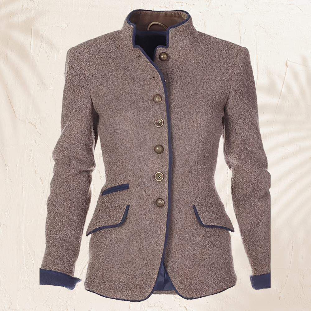 Clémence – Elegantní jednobarevná bunda dámská