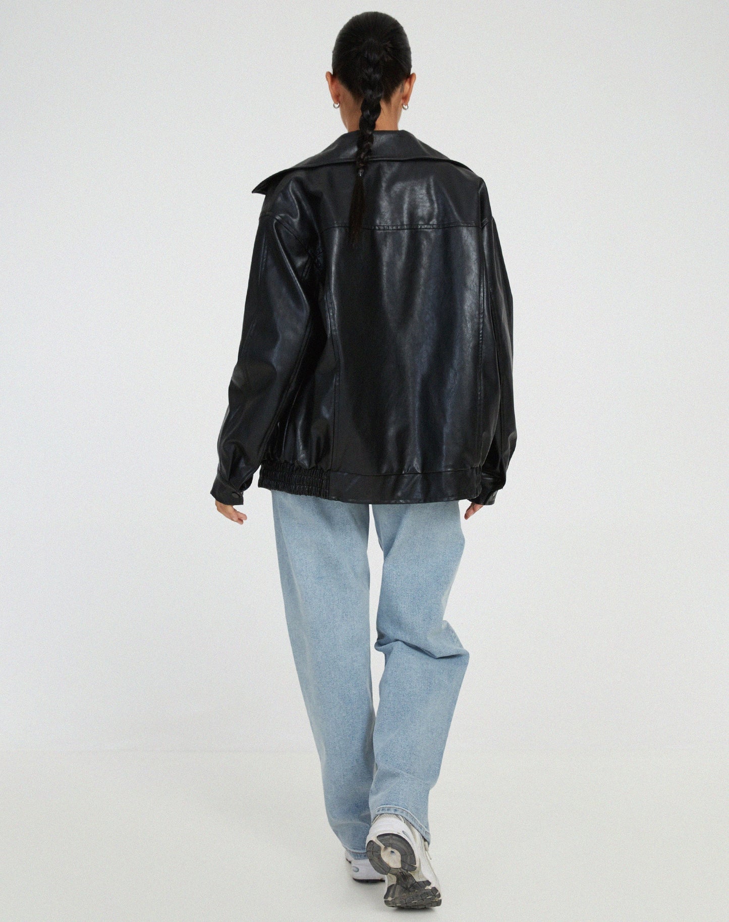 Sophia – Oversize kožená bunda v ležérním stylu