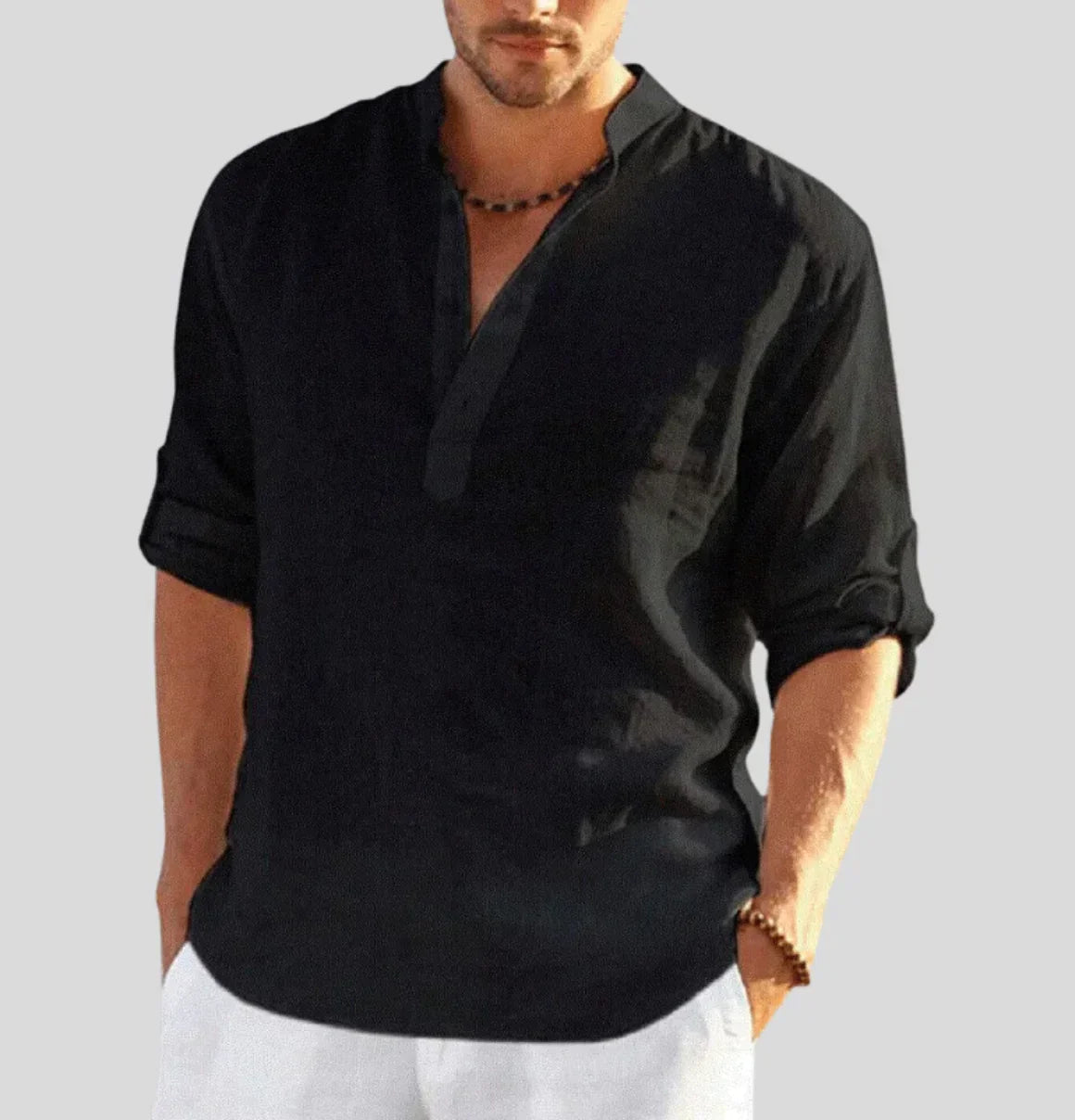 John – Lněná košile pro muže