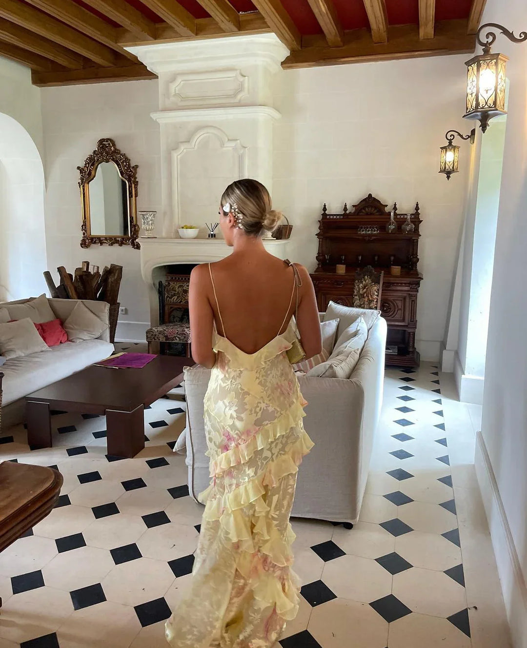 Talisa - Volánové Maxisaty Dámské, Elegantní & Plynoucí