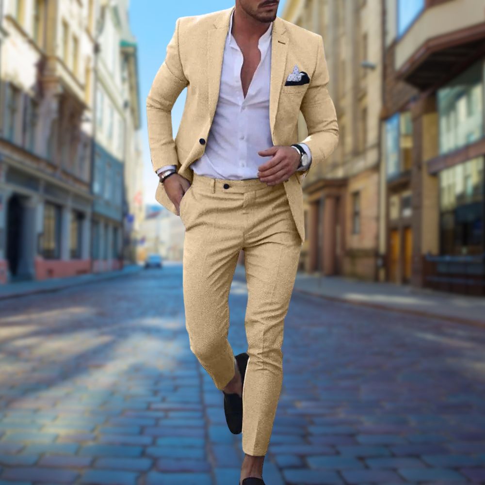 Leo - Moderní Slim Fit Oblek pro Muže
