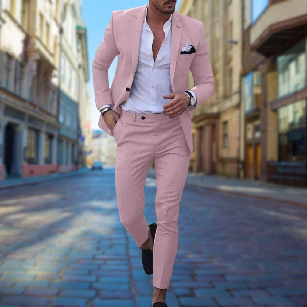 Leo - Moderní Slim Fit Oblek pro Muže