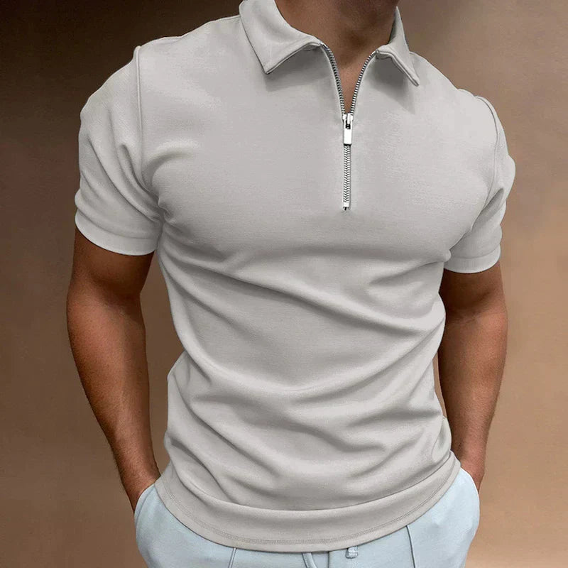Tarek - Ležérní polo s zipem