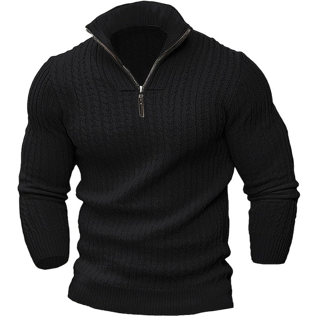 Sanji - Elegantní pánský zipper svetr