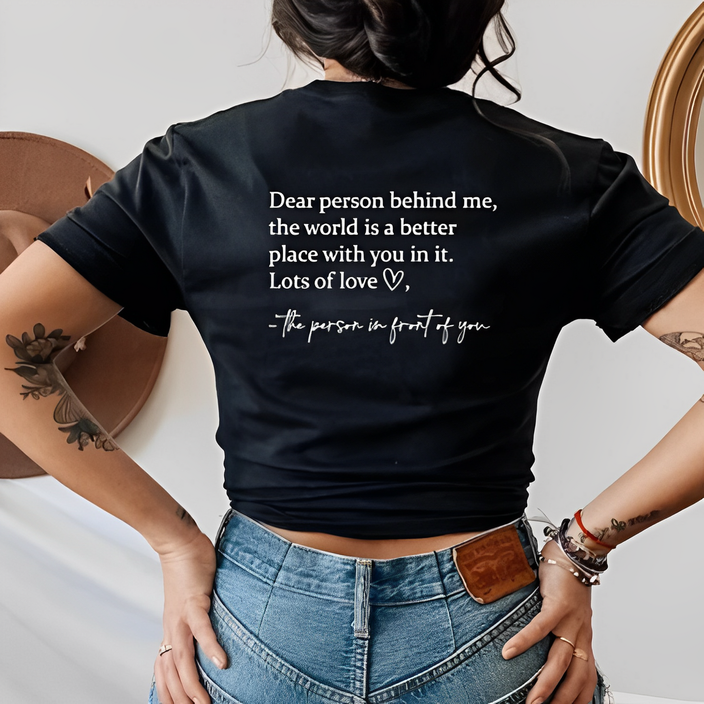 Dear Person – Unisex tričko „Milá osoba za mnou“