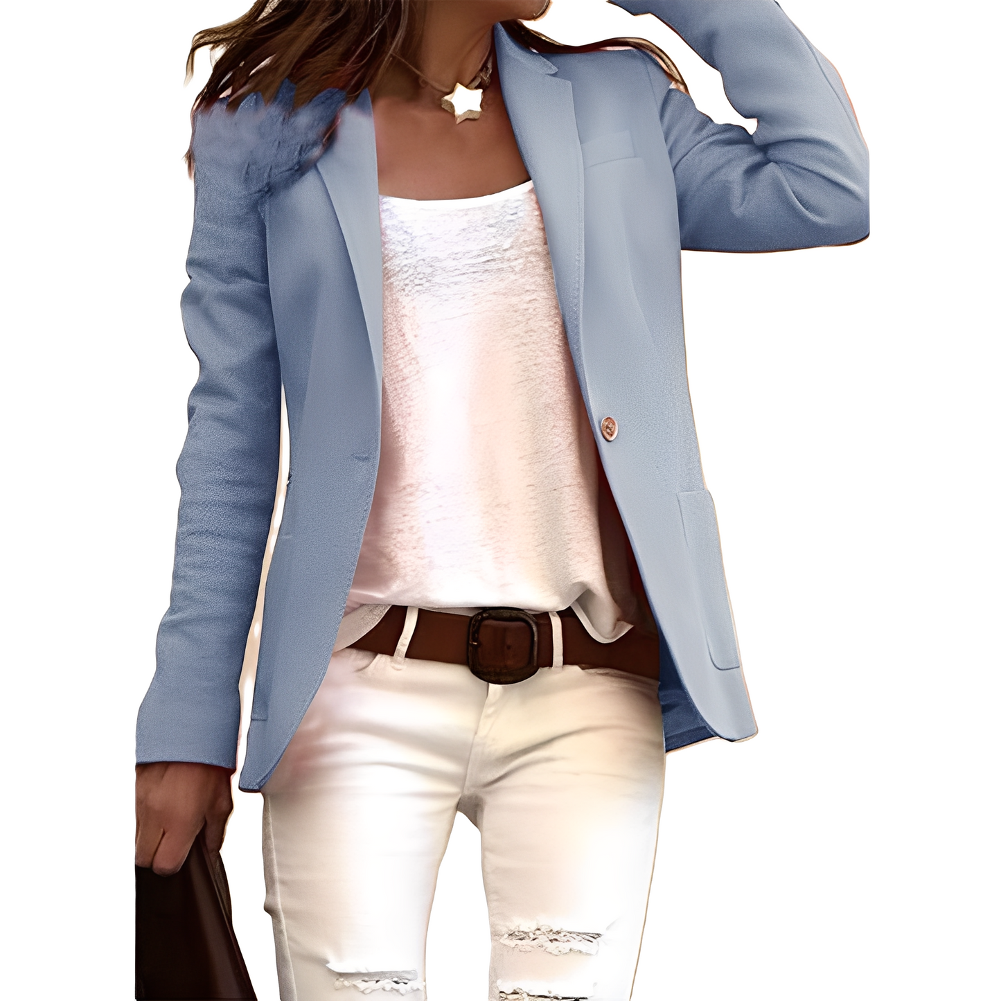 Heather - Ležérní blazer s reverem pro dámy