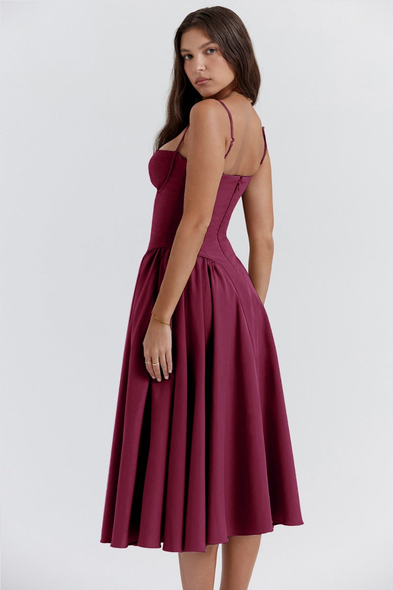 Jutte - Dámské bezrukávové midikleid