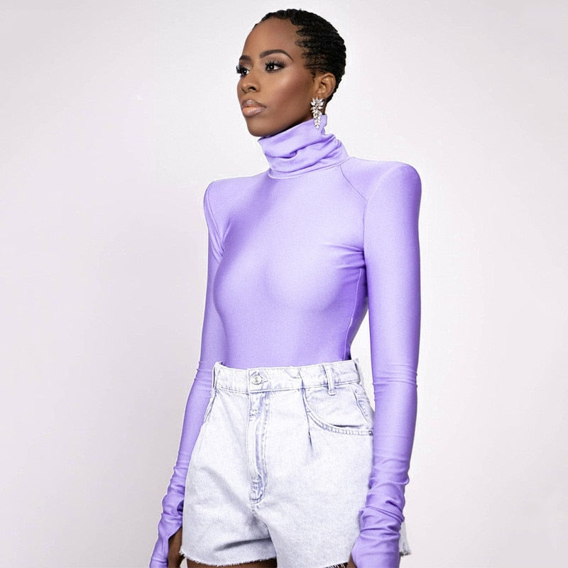 Ellery - Rolák-Bodysuit s ramenními vycpávkami pro ženy