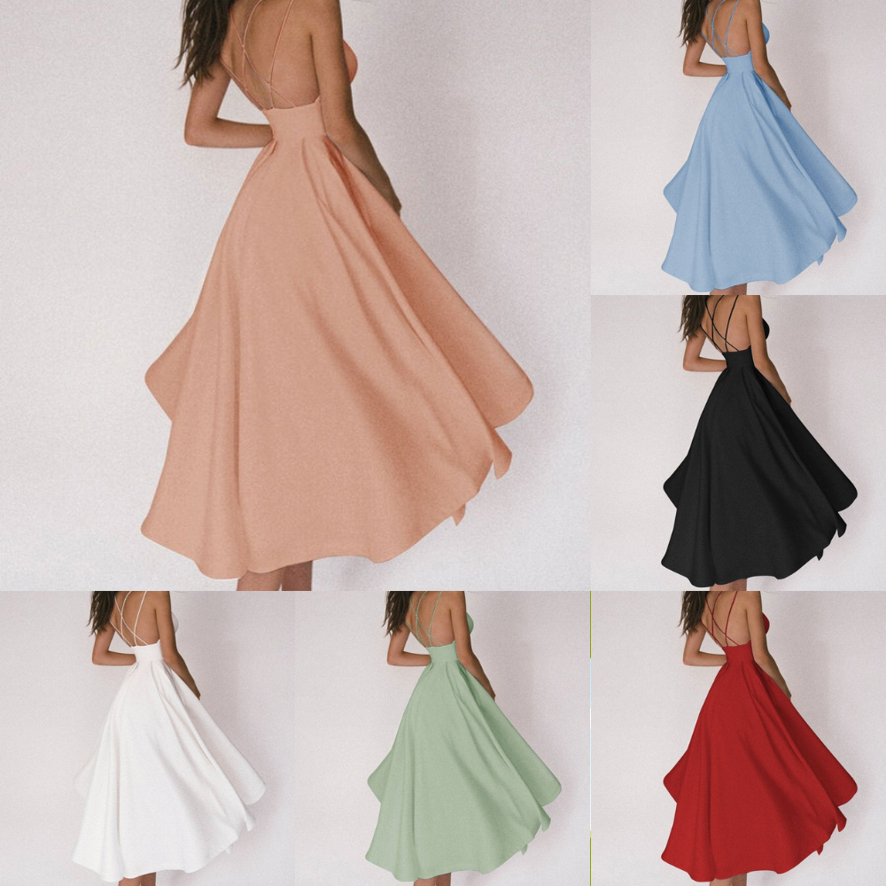 Gabriella – Saténové šaty s překříženými ramínky