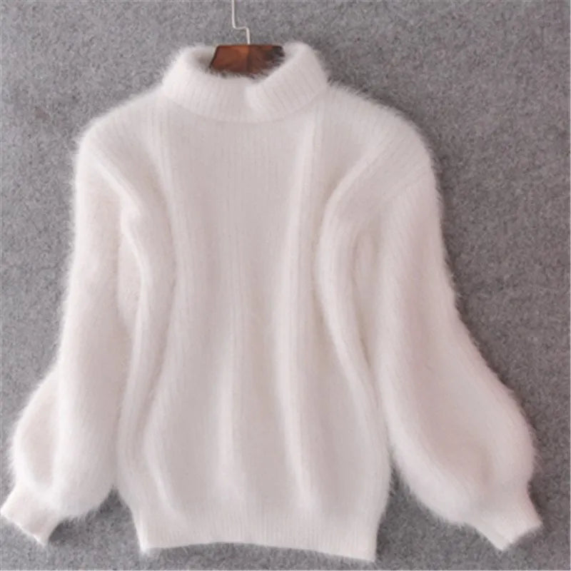 Brenda – Vintage svetr v angora stylu