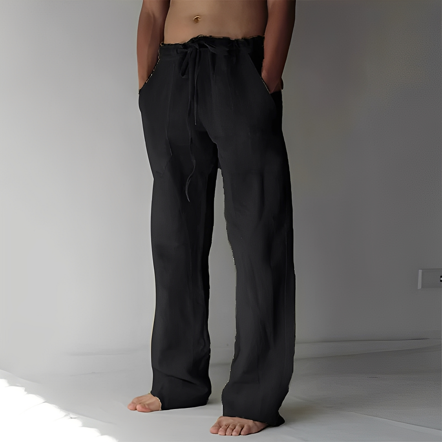 Arthur – Baggy lněné kalhoty pro muže