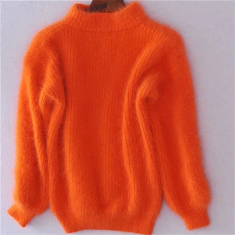 Brenda – Vintage svetr v angora stylu