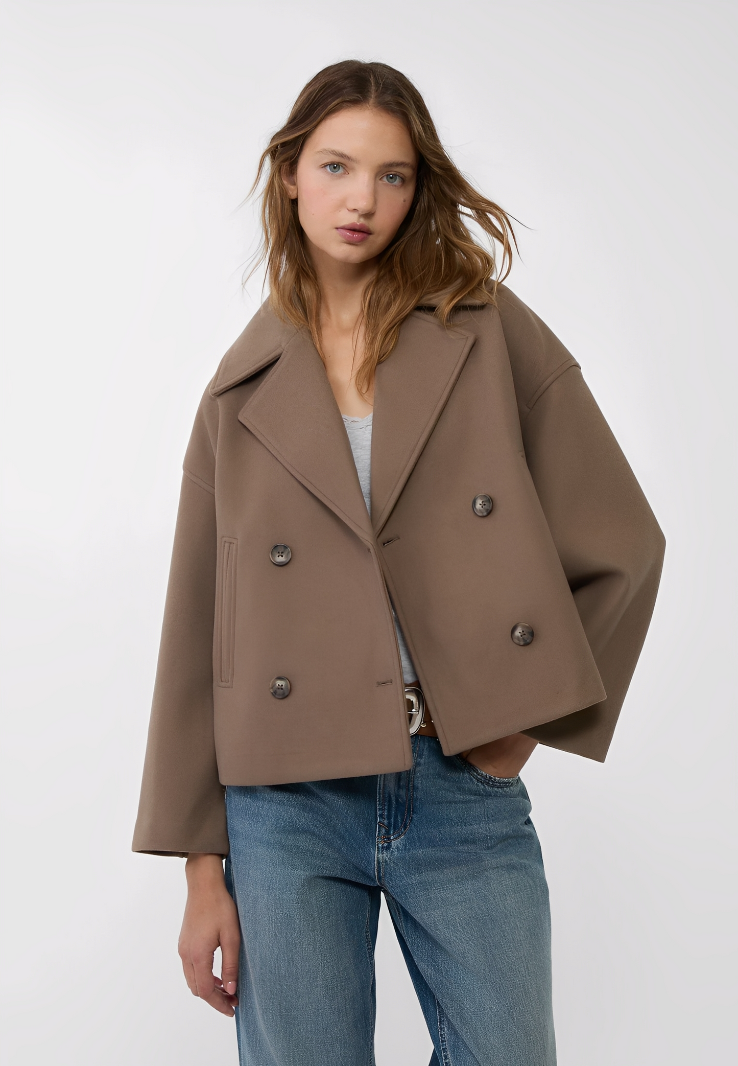 Claire – Krátká Elegantní Dvouradá Bunda