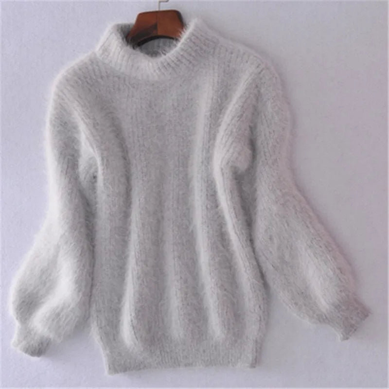 Brenda – Vintage svetr v angora stylu