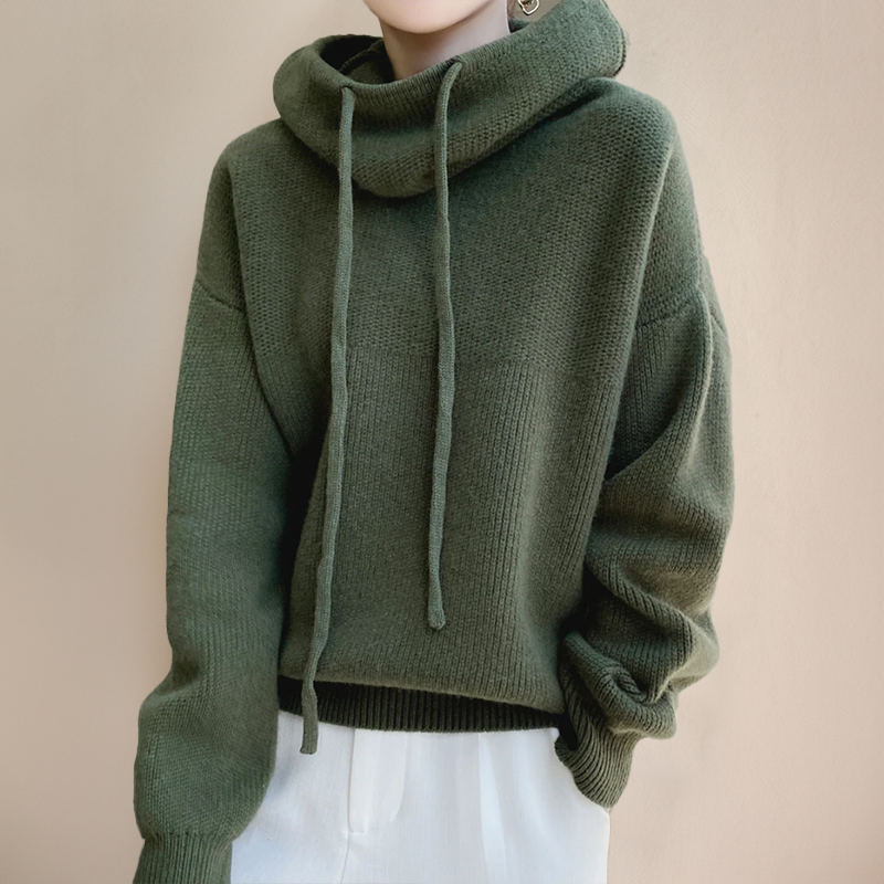 Eden - Elegantní Svetr s Rolákem z Merino Vlny
