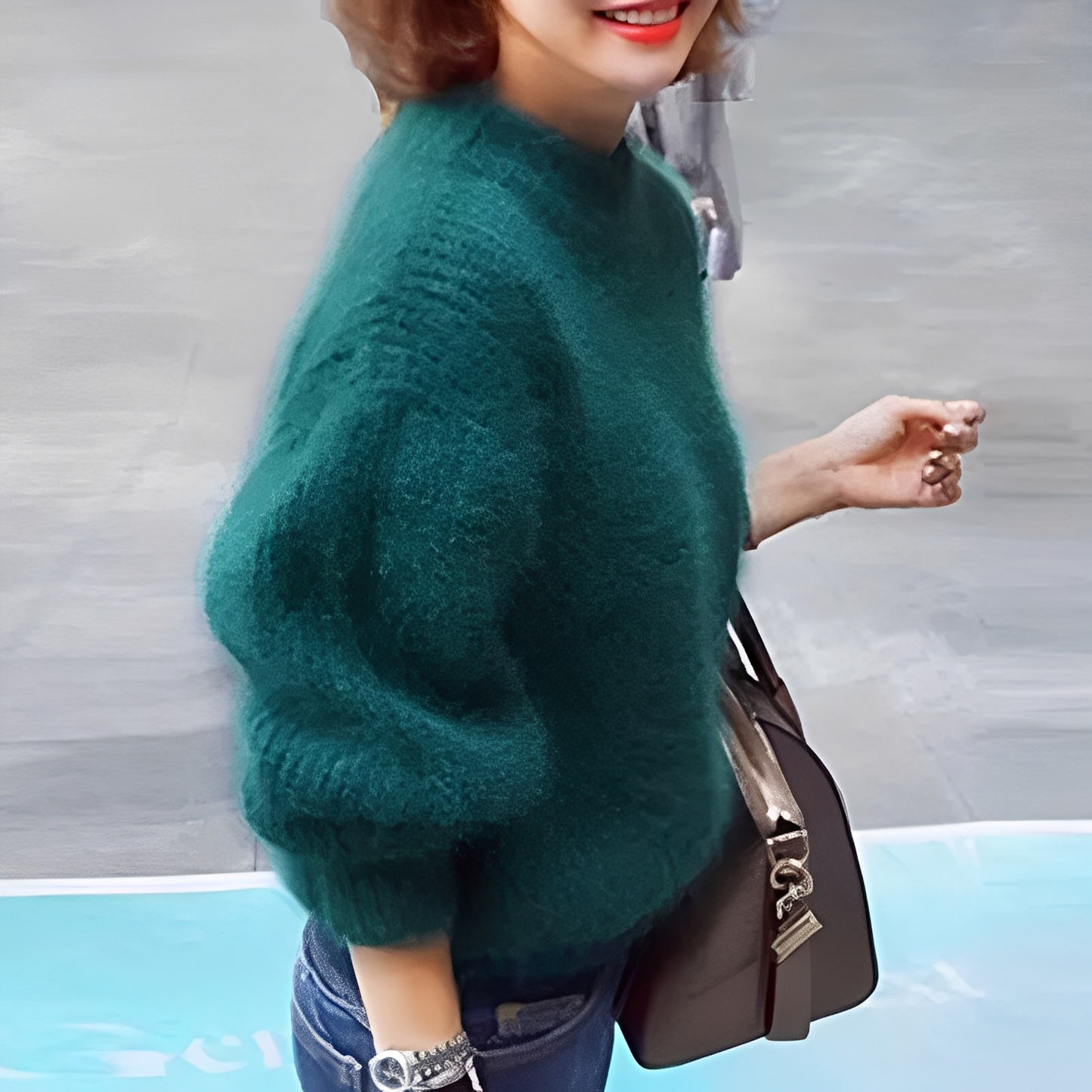 Brenda – Vintage svetr v angora stylu
