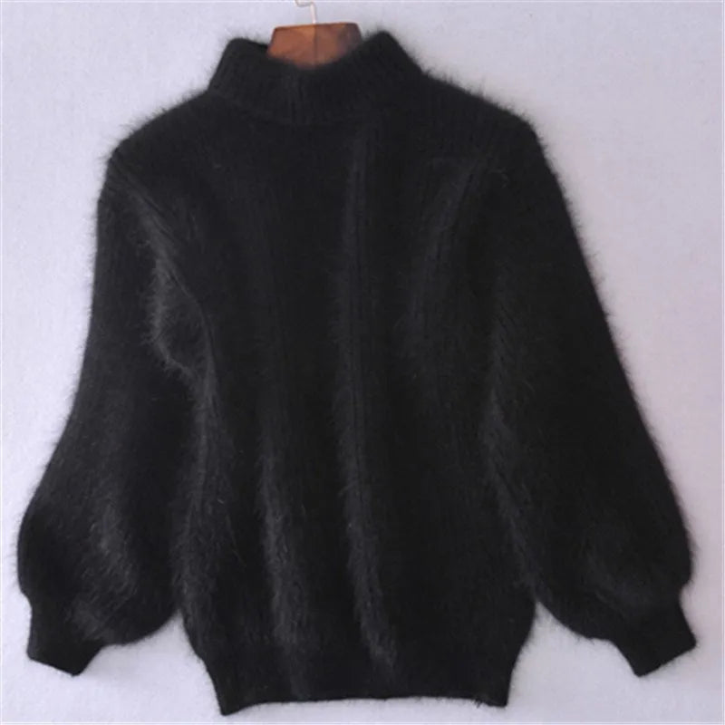 Brenda – Vintage svetr v angora stylu