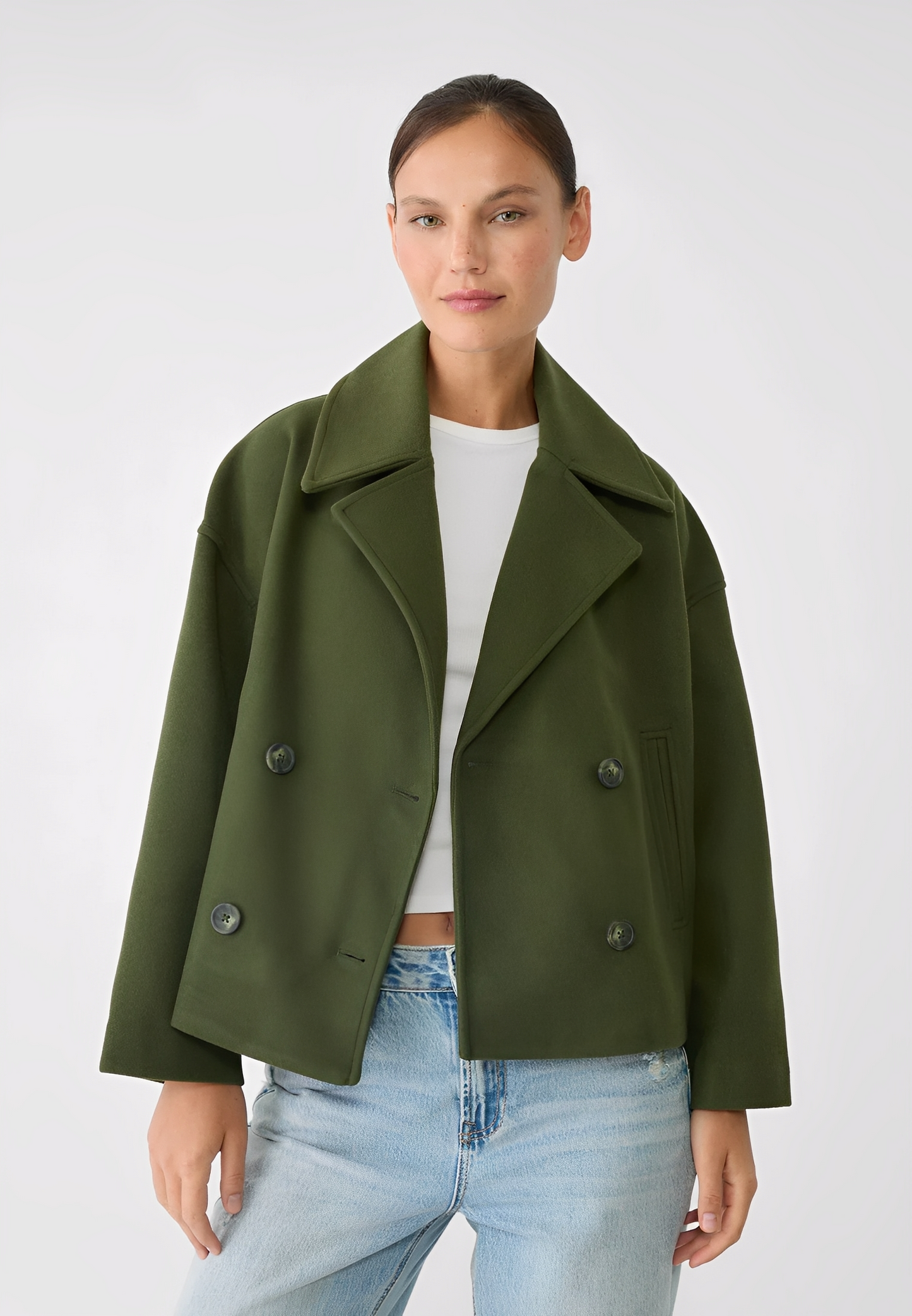 Claire – Krátká Elegantní Dvouradá Bunda