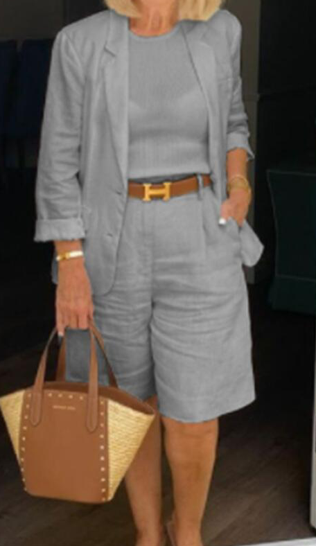 Caroline - Lněná souprava v ležérní eleganci