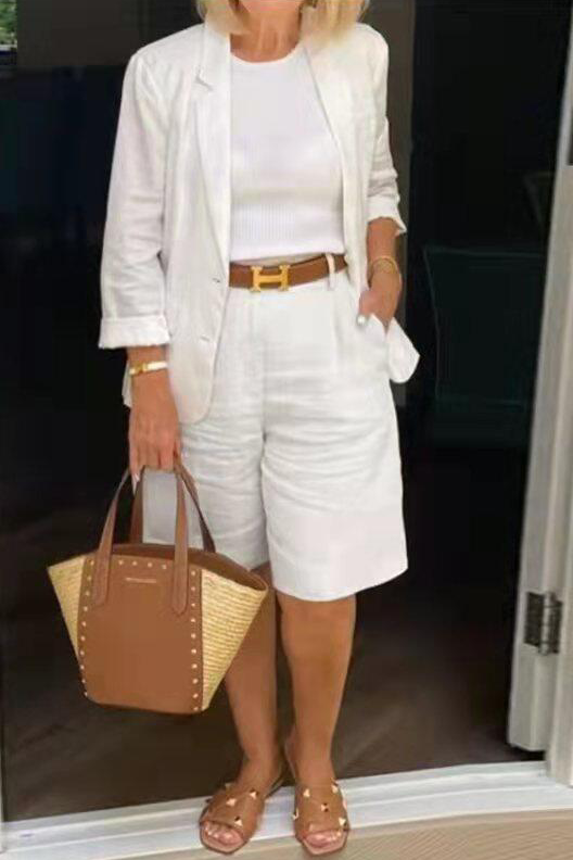 Caroline - Lněná souprava v ležérní eleganci