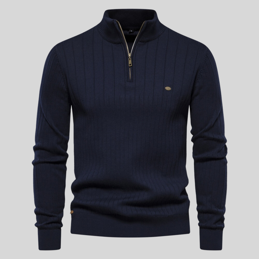 Zayne – Svetr Pohodlí s Poloviční Zip pro Každý Den