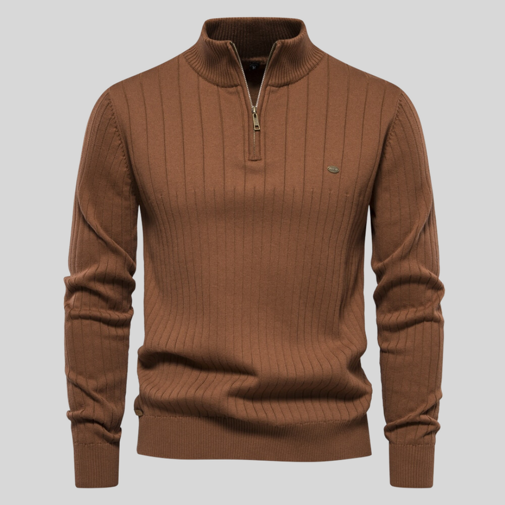 Zayne – Svetr Pohodlí s Poloviční Zip pro Každý Den