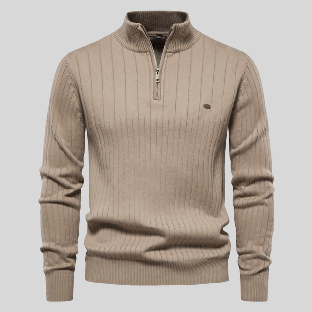 Zayne – Svetr Pohodlí s Poloviční Zip pro Každý Den