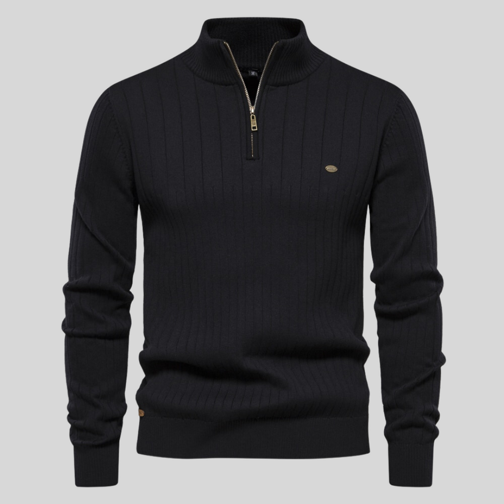 Zayne – Svetr Pohodlí s Poloviční Zip pro Každý Den