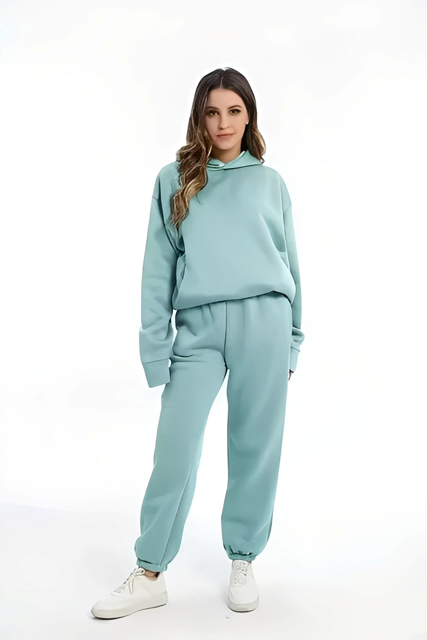 Adelia – Jednobarevný Hoodie-Set