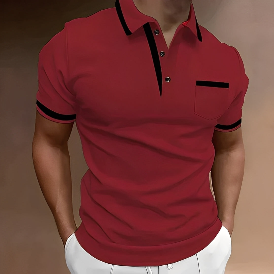 Callahan - Stylové polo triko s kapsou pro muže