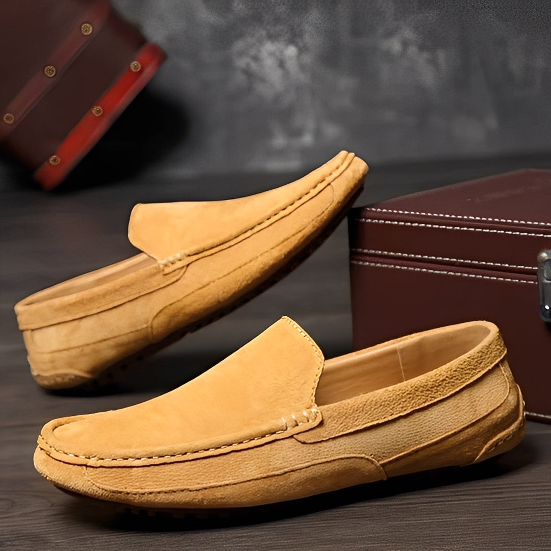 Cameron - Neformální, elegantní semišové mokasíny pro muže