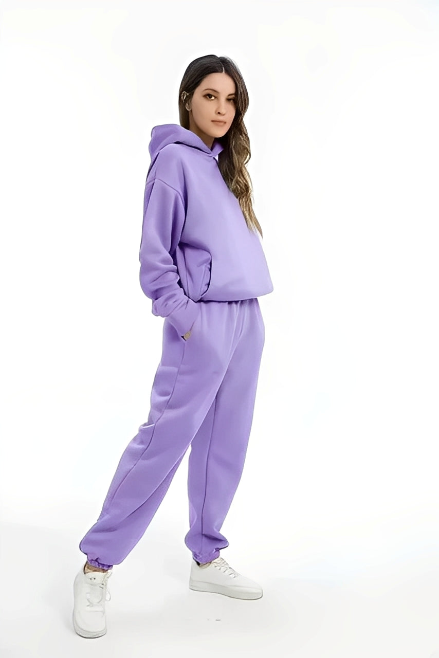 Adelia – Jednobarevný Hoodie-Set
