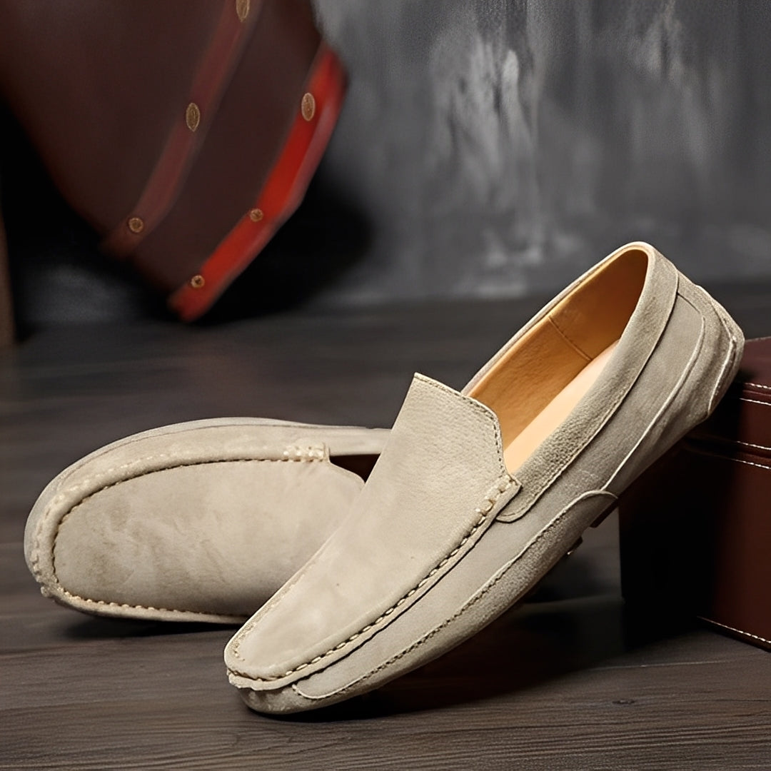 Cameron - Neformální, elegantní semišové mokasíny pro muže